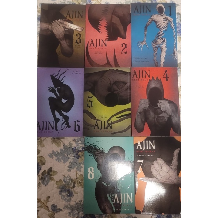 Ajin manga english volumes 1-3,14 used