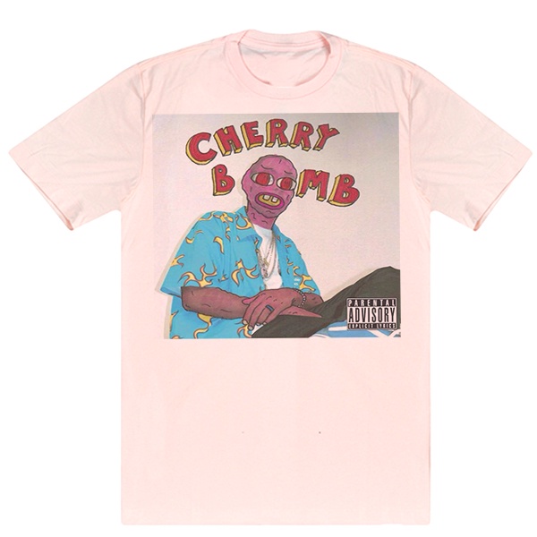 thumbnail interactive-video image 1 of Cherry Bomb Tyler, The Creator Men's T-Shirt – Graphic Tee – Adult Sizes 1 of 4