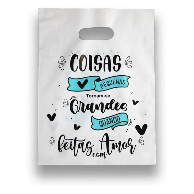 50 sacola 30x40 com frases boca de palhaço boca triste lindas frases e de natal