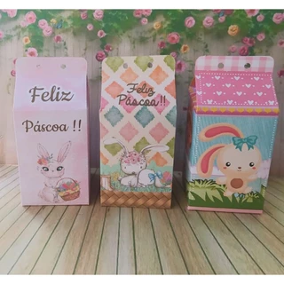 10 Caixas Milk lembrança Páscoa em Oferta na Shopee