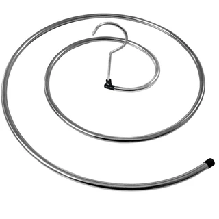 Varal e Cabide Espiral em Aço Inoxidável com 2 Metros para Secagem Rápida de Toalha Lençol Roupa Coberta Colcha Super Prático e Fácil de Usar em Ambientes Externos ou Guarda Roupas