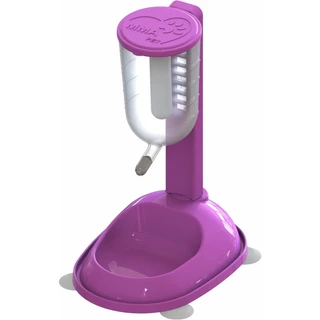 Bebedouro Comedouro Automático Para Cães Gatos Regulável Com Bilha STAR (COR ROSA)Promoção Envio Imediato