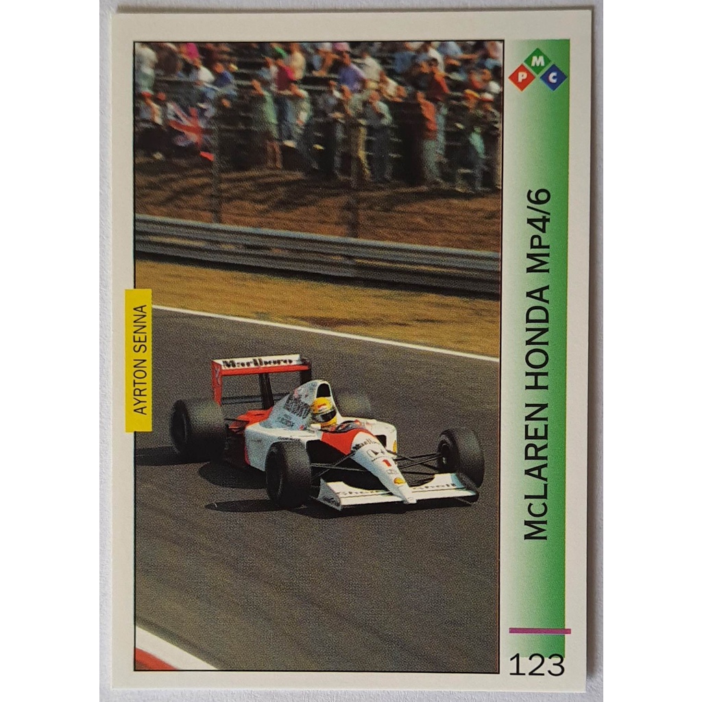 ナポレオン　PMA ACTION CARD Card F1 Ayrton Senna 1991 McLaren Honda Mp4/6 - PMC 123 | Shopee