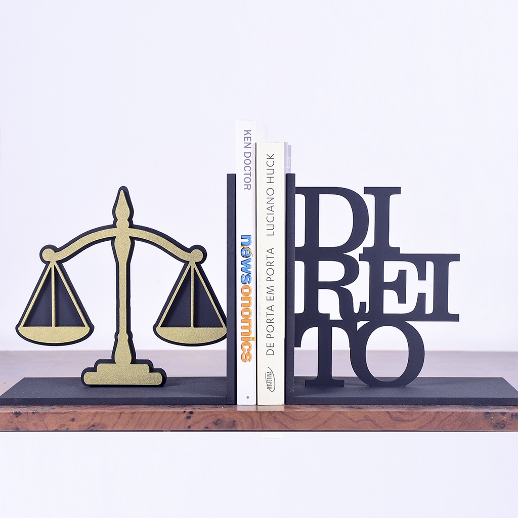 Suporte de livros Direito mdf envio imediato decoração