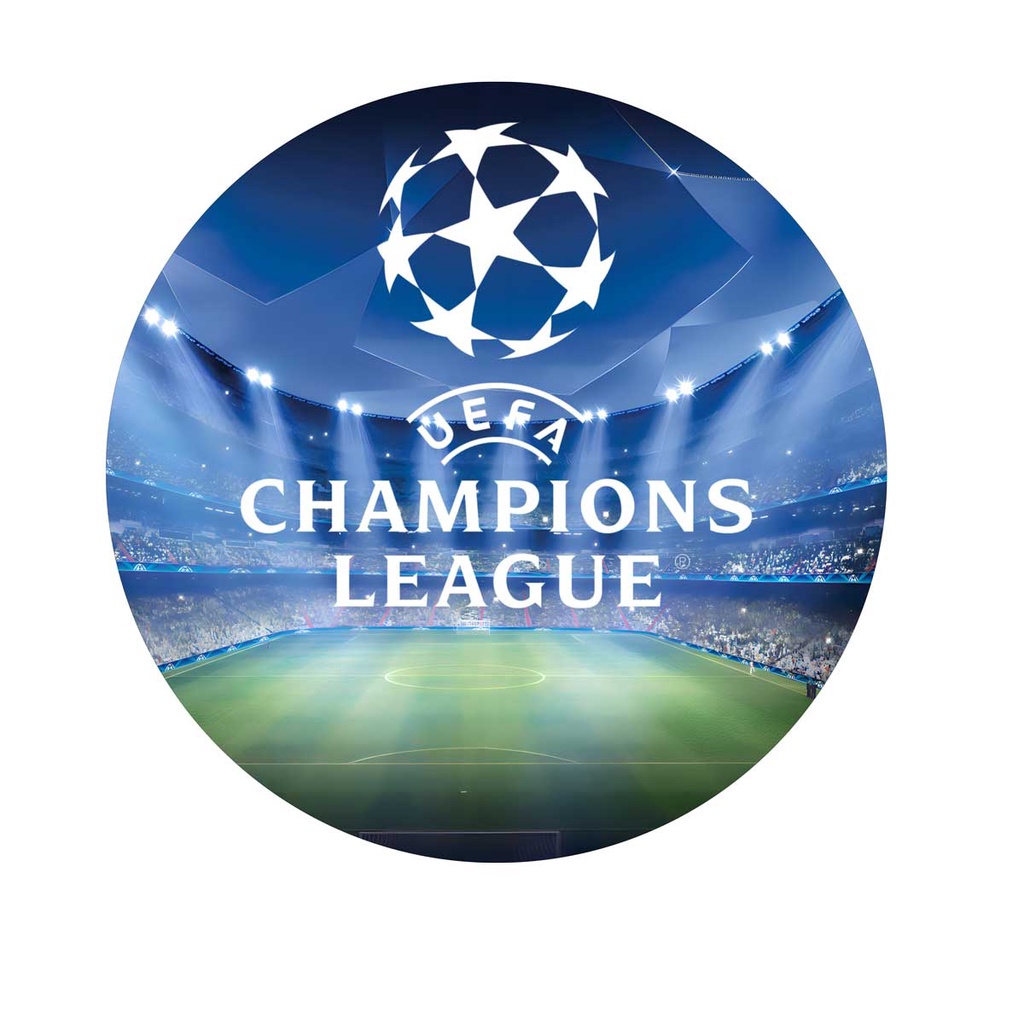 Painel Redondo Champions League Futebol - Adecore Tecidos