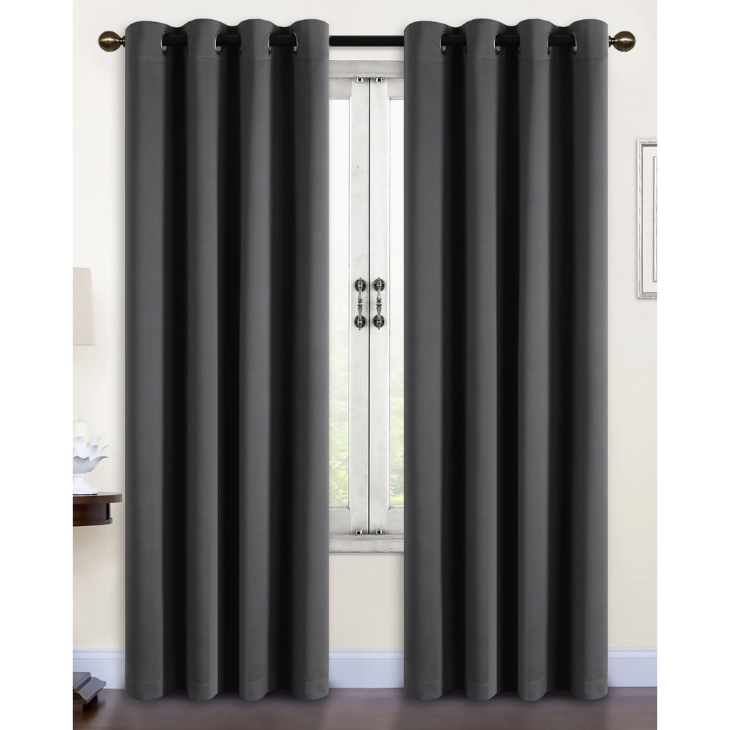 Cortina Blackout PVC corta 100% a luz 2,80 m x 2,20 m para Sala/Escritorio/Quarto