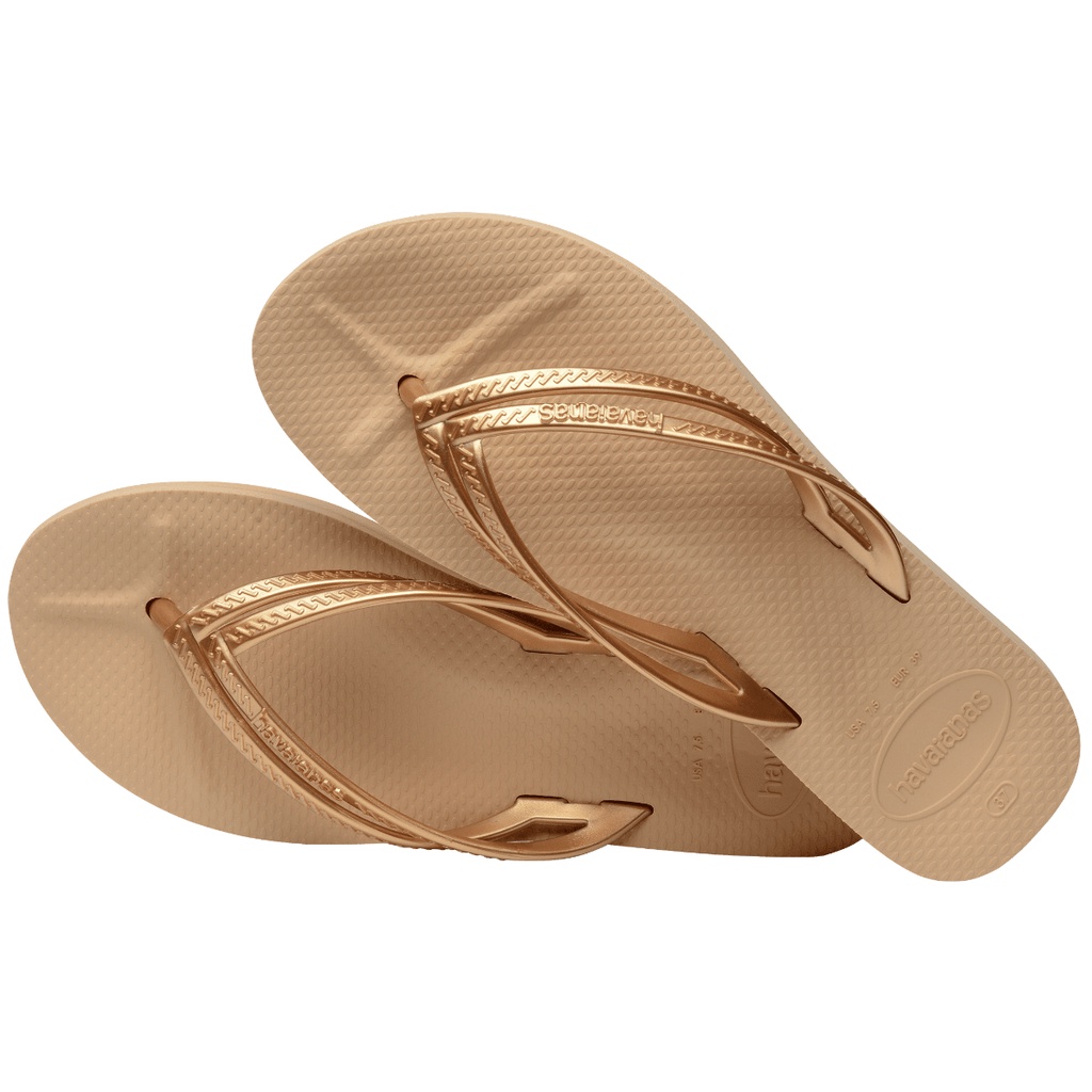 Chinelo havaiana com salto hot sale anabela