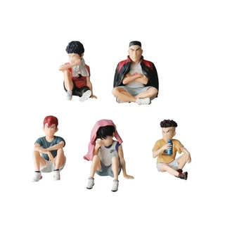 Kit 5 Bonecos Slam Dunk Shohoku Sakuragi Rukawa Mitsui Akagi Miyagi Casual