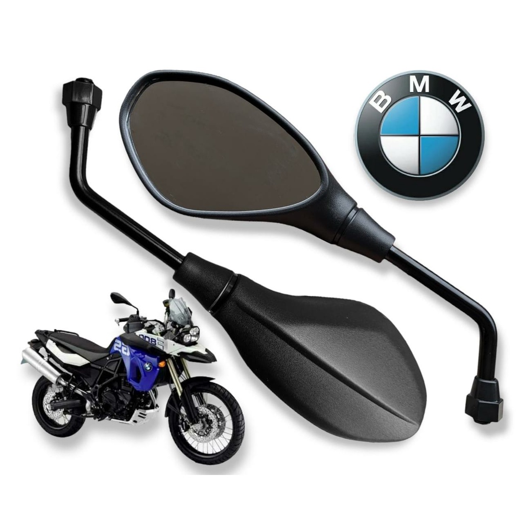 Retrovisor Modelo Bmw F800 Fixo Rosca Honda Par Cg Titan 150 160 Fan