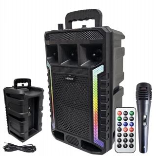 Caixa de Som Potente 1000w Pendrive + Microfone Entrada P10