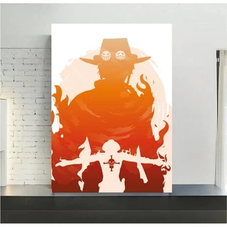 Quadro de mdf poster sem moldura, Anime, Mangá, One piece, Ace