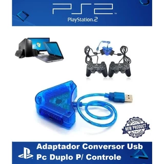 Adaptador Conversor Usb Pc Duplo P/ Controle