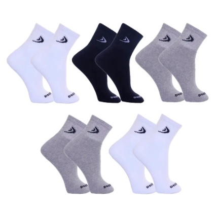 Kit 5 Pares Meias Cano Curto Algodão Masculina Dorbe Original Meia Curta Masculino Confortável Qualidade