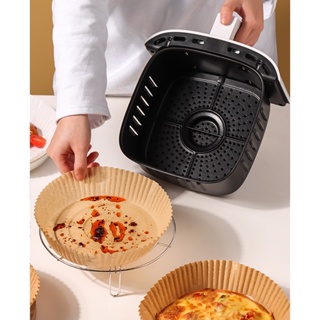 Protetor Forro Fritadeira Airfryer C/50 Papéis 20CM Quadrado