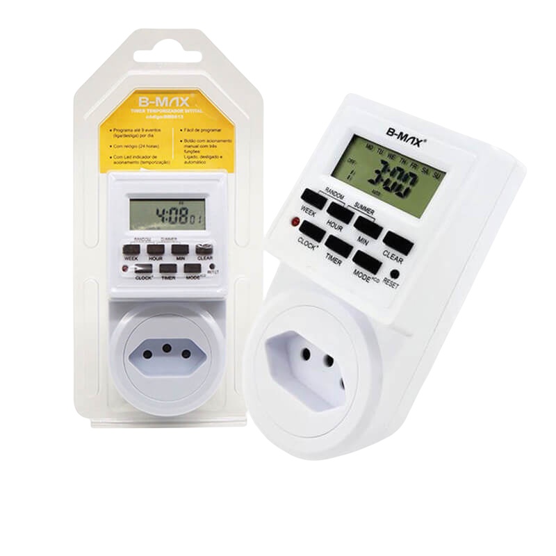 Timer Temporizador Digital [Bivolt/B-max] | Shopee Brasil