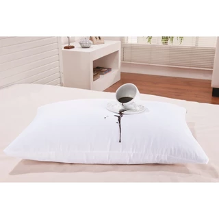 Kit 5 Capas Impermeável de Travesseiro com Zíper Fronha Protetora Antiácaro - BRANCO
