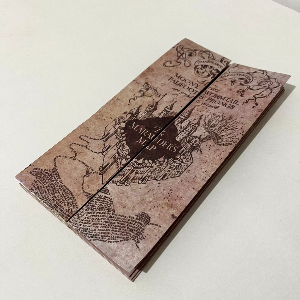 MAPA DO MAROTO + TICKET HOGWARTS / HARRY POTTER