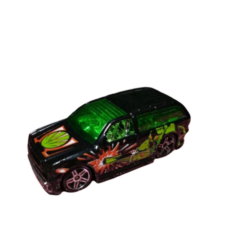 Brinquedo Carro Hot Wheels Boom Box Spy Force SUV Preta 2002 Mattel