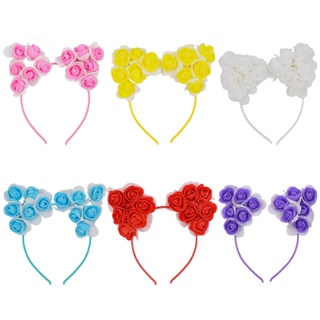 Kit 12 Tiara Gatinho Fantasia Infantil e Adulto