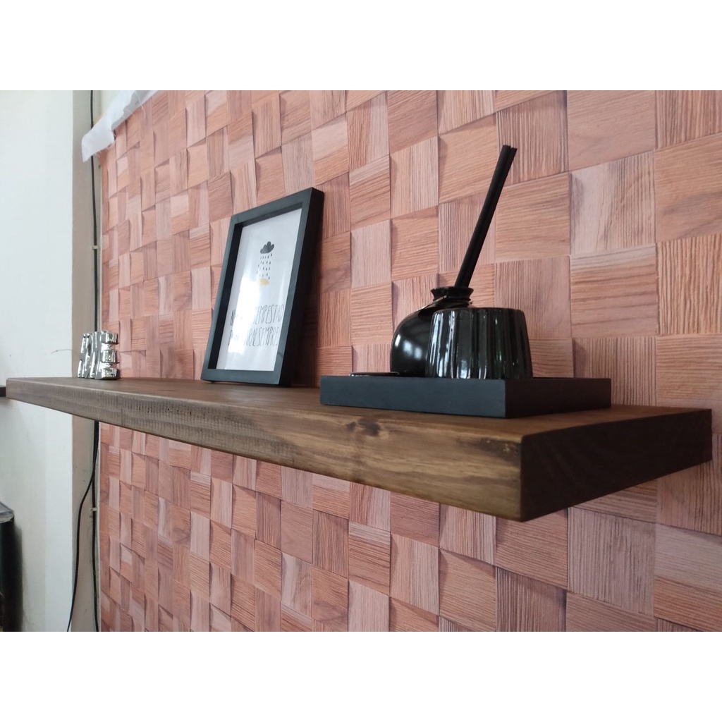 Prateleira Reta Painel Imbuia 80x19 Cm Profundidade Decoração Móveis Racks Rustico Industrial Pinus Super Grossa Oferta!!!