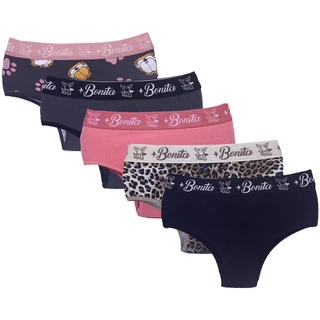 KIT 6 Calcinhas Cintura Alta Lingerie Algodão Caribe