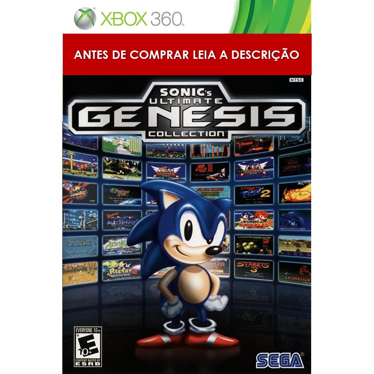 Jogo Sonic Ultimate Genesis Collection Original Xbox 360