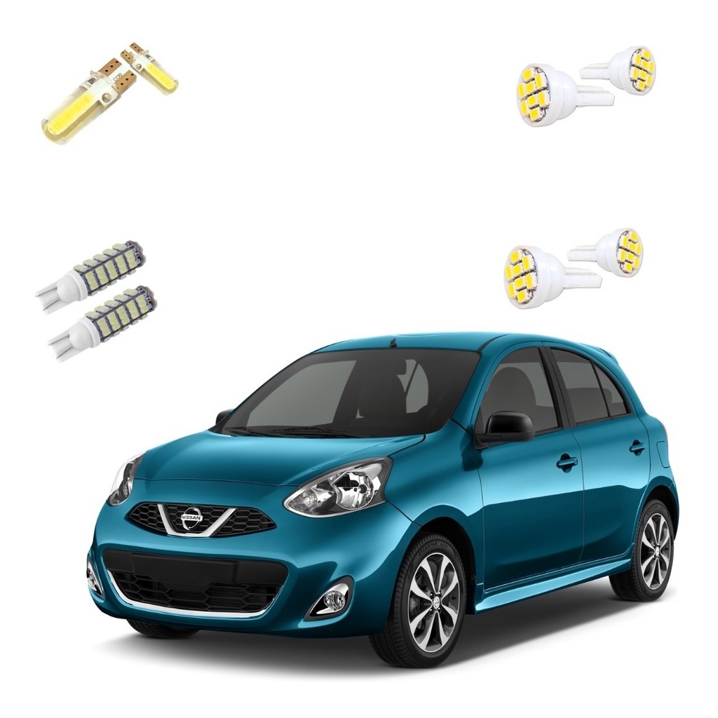 Kit Lâmpadas Led Nissan March | Shopee Brasil