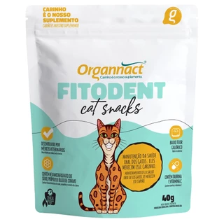 Fitodent Cat Snacks para Gatos 40g - Organnact