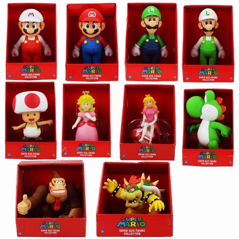 Pelúcia Personagens Turma do Mario Bros Video Game Bonecos Luigi Koopa  Cogumelo Toad Yoshi