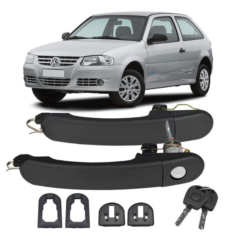 KIT MAÇANETA EXTERNA GOL G3 G4 2PORTAS COM CHAVE SNAKE KEY | Shopee Brasil