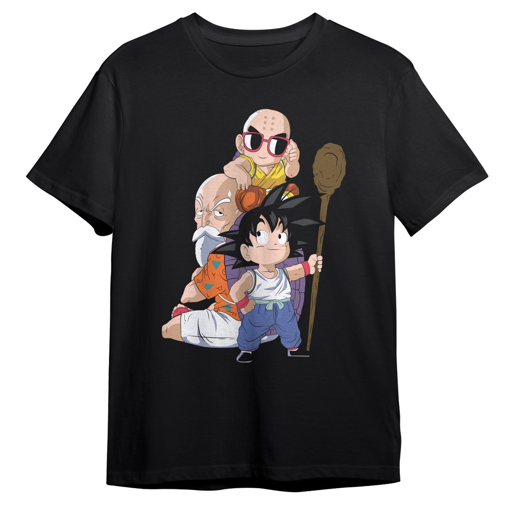 Camiseta Goku Kuririn Mestre Kame Dragon Ball Geek Nerd
