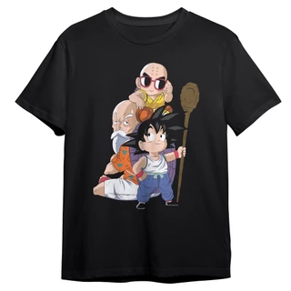 Camiseta Goku Kuririn Mestre Kame Dragon Ball Geek Nerd