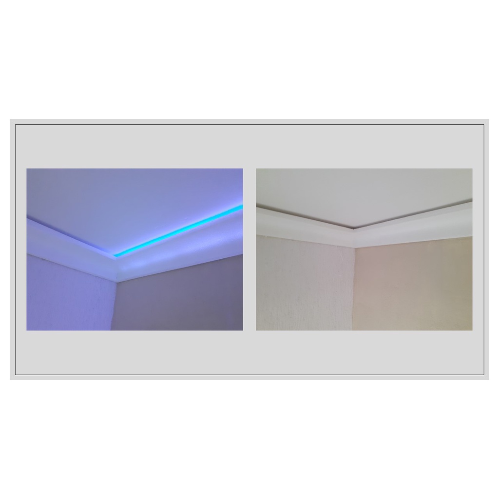 moldura de isopor sanca roda teto pra FITA LED