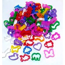 10 CORTADORES de Massinha Molde Sortidos para Kit Festa