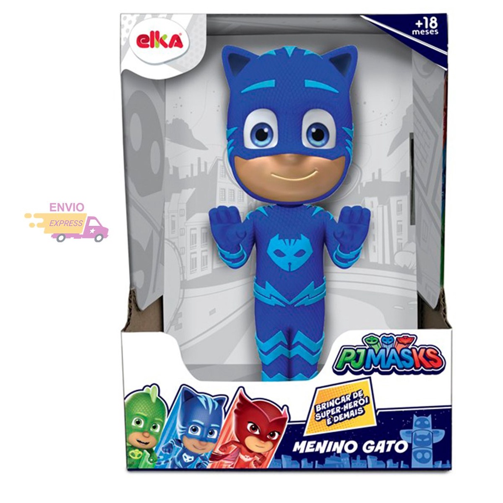 Boneco Menino Gato Pjmasks Articulado 21cm Série Brinquedo de Menino ...