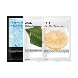 abib gummy sheet mild acidic pH sheet mask 10ea 3 types