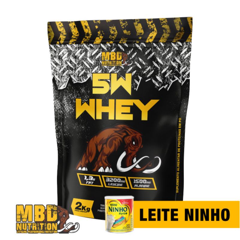 Whey Protein MBD Nutrition 2kg Refil (Concentrado e Isolado)
