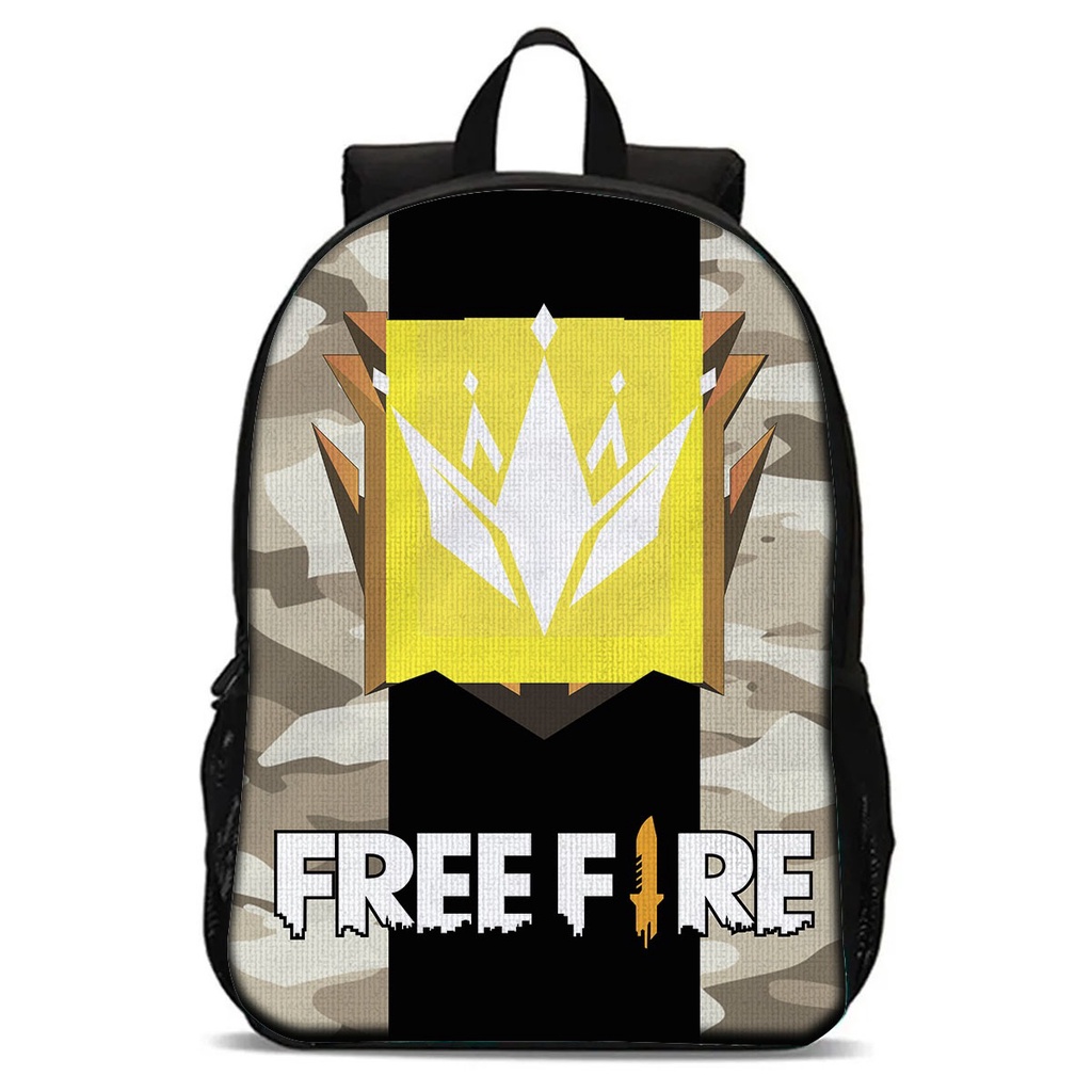 Mochila Escolar Masculino e Feminino Free Fire