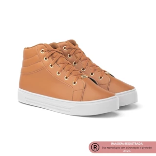tenis feminino botinha casual basico cano alto medio confortavel
