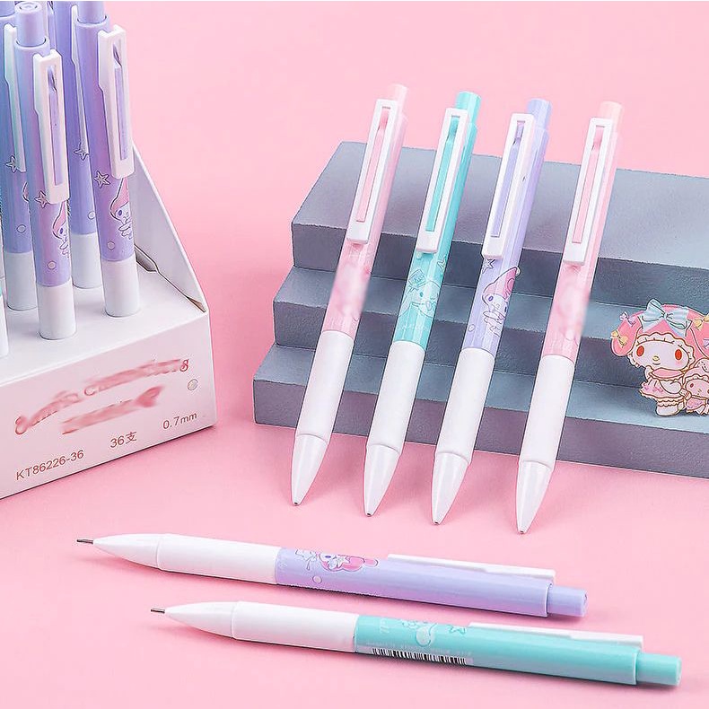 Kit Lapiseira Sanrio Pastel Cinnamoroll Hello Kitty My Melody 0.7mm