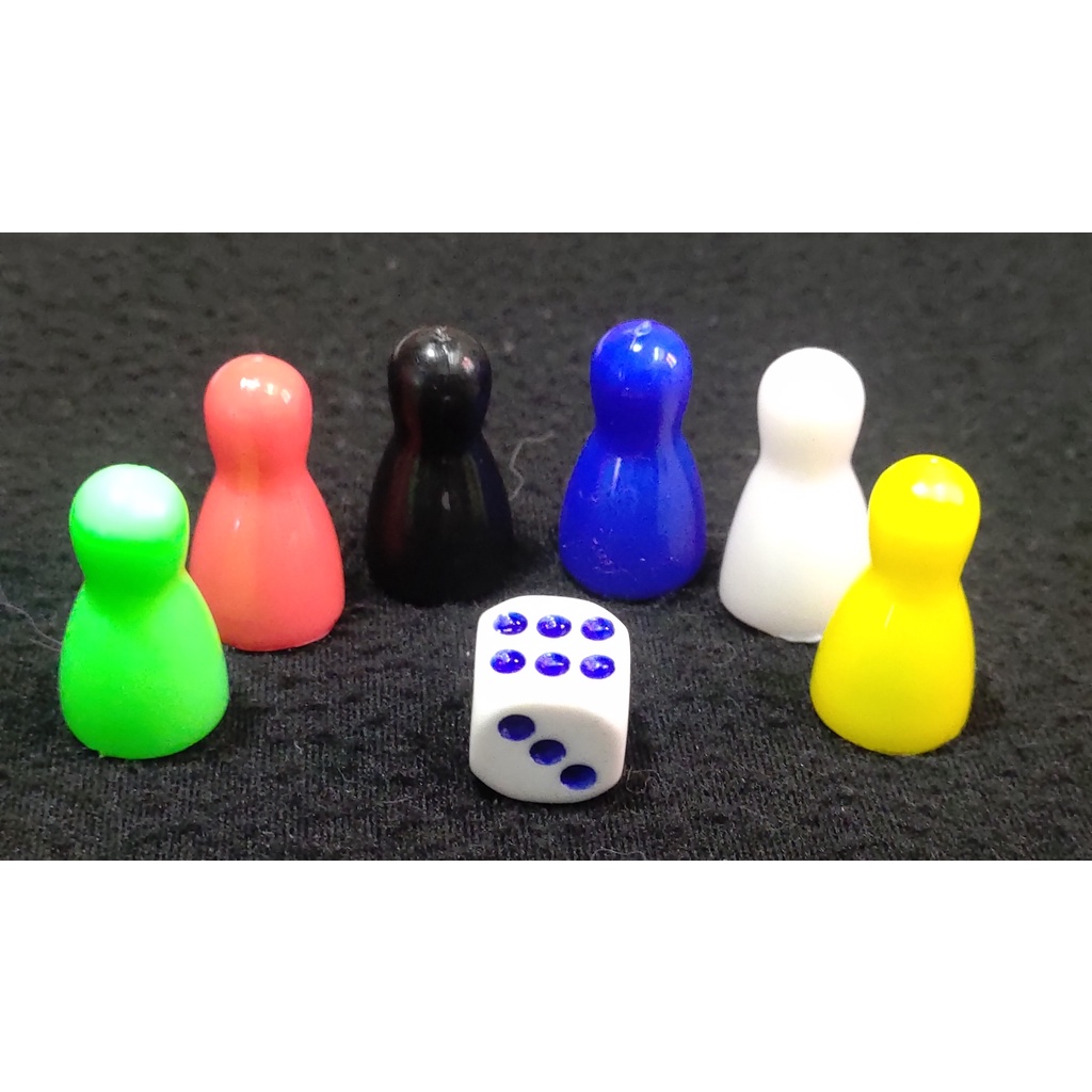 01 Dado e 06 Pinos para