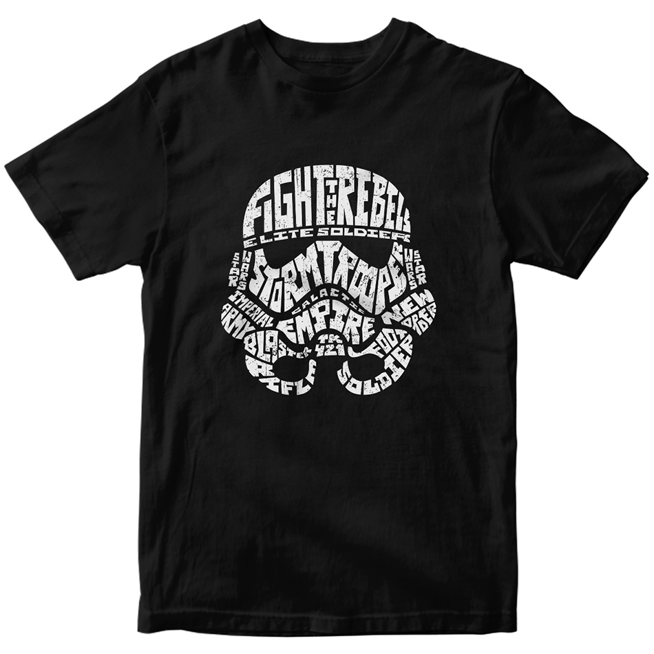 Camiseta Stormtrooper Lettering Star Wars Geek Nerd Camisa | Shopee Brasil