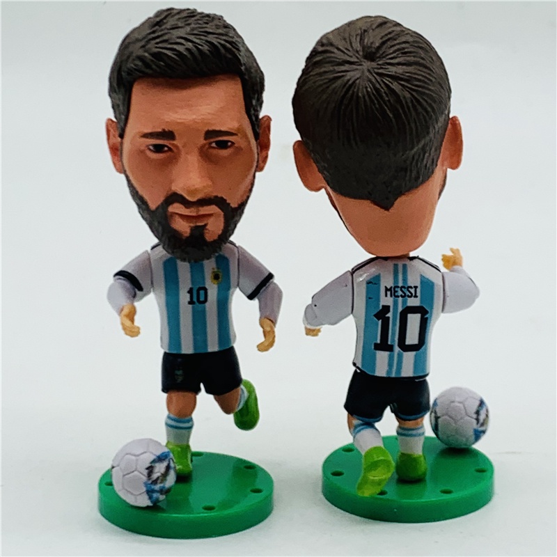 Soccerwe Football Star Doll Inter Miami CF Player Figures 10# Lionel Messi  Dolls Pink Kit 2023 Season-soccerwe