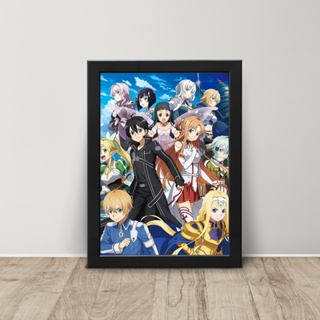 Quadro Kirito Anime Sword Art Online C/ Moldura E Vidro A5 - elQuadro -  Quadro Decorativo - Magazine Luiza