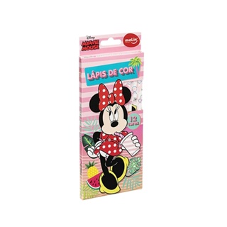 Lápis de cor 12 Cores Mickey/Minnie Molin