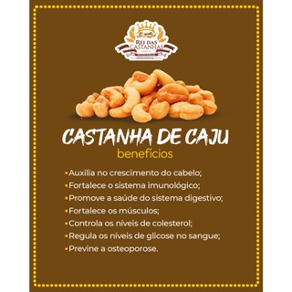 Castanha De Caju Crua QUEBRADA BANDA W1 1KG Rei Das Castanhas Shopee Brasil