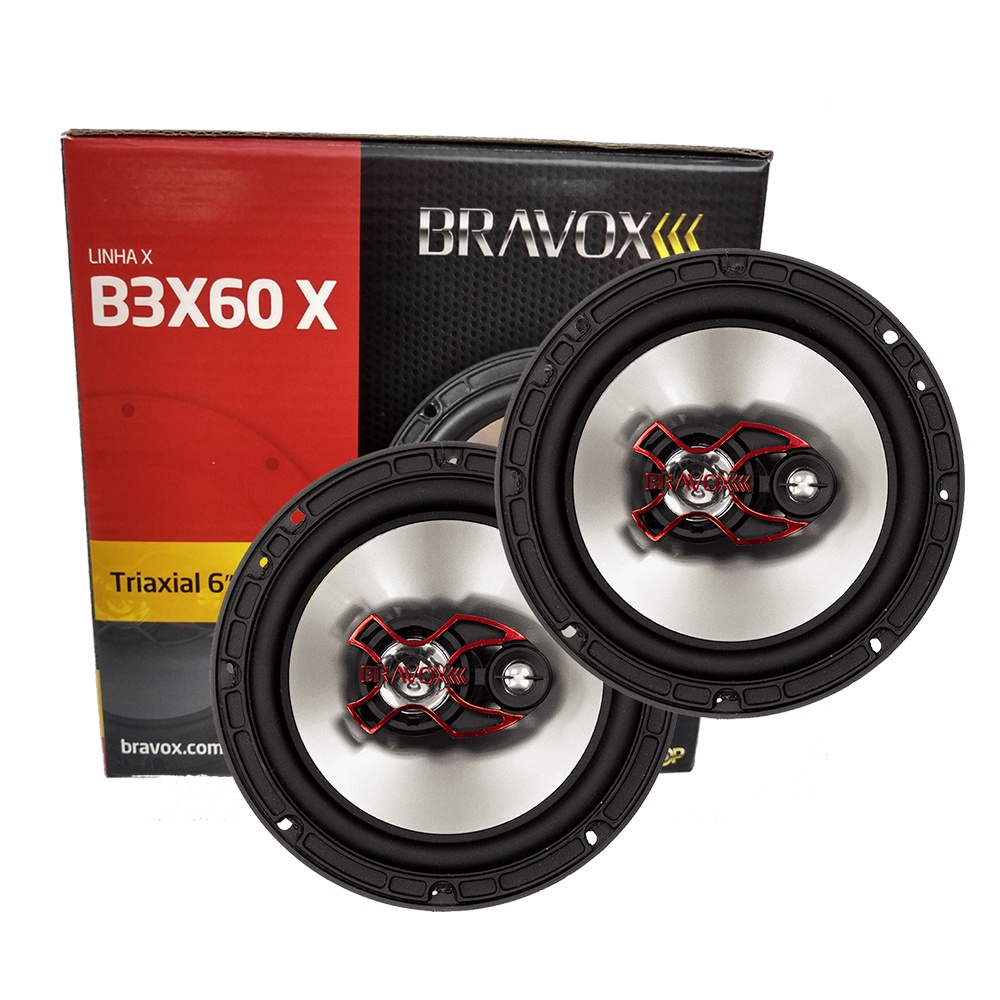 Par Alto Falante Triaxial Bravox B X X W Rms Shopee Brasil