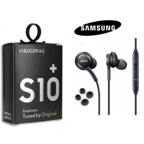 Fone de ouvido com fio Samsung Galaxy S10 /S10+ Fones de ouvido com Microfone Android Entrada P2