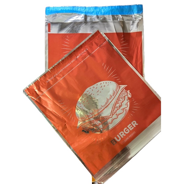 Embalagens térmicas para delivery de lanches 100unidades.