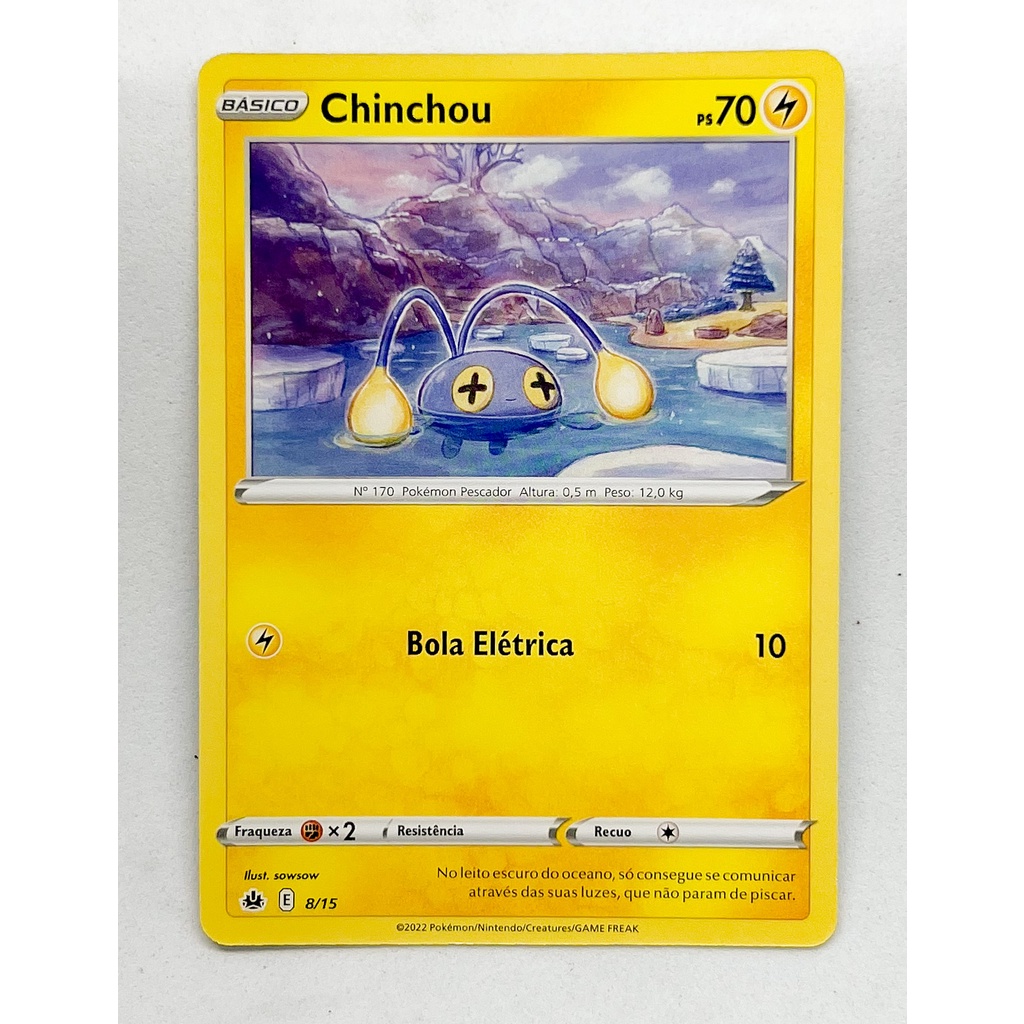 chinchou pokemon card mcdonalds - McDonald's Collection 2022 - Colorless Artist Carta 8/15 Pokmon Original Mc